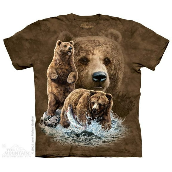 Adult Brown 100% Cotton Find 10 Brown Bears T-Shirt