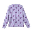thumbnail image 4 of Valentine's Day Pullovers for Men Funny Love Heart Graphic Knit Lightweight V-neck Sweatshirts Valentines Pullover Tops, 4 of 5