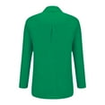 thumbnail image 6 of Classic Linen Cotton Shirt for Women Soft Button Down Top Everyday Essential Green XXXXL, 6 of 8