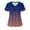 Khaki, variant on QATAINLAV Women's Scrub Tops Colorful Gradient Printed Short Sleeve V-Neck Nursing Scrubs Tops Working Uniform Printing Blouse Tees with Pockets Nurse Gifts Blue XXL