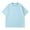 Light Blue, variant on WREESH Men's Solid Color Round Neck T-Shirts Casual Summer Pullover Tops Yellow