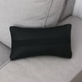 thumbnail image 2 of WEAVILUX Black PU Car Waist Pillow with Breathable Neck Support Cushion for Comfortable Driving and Rest, 2 of 5
