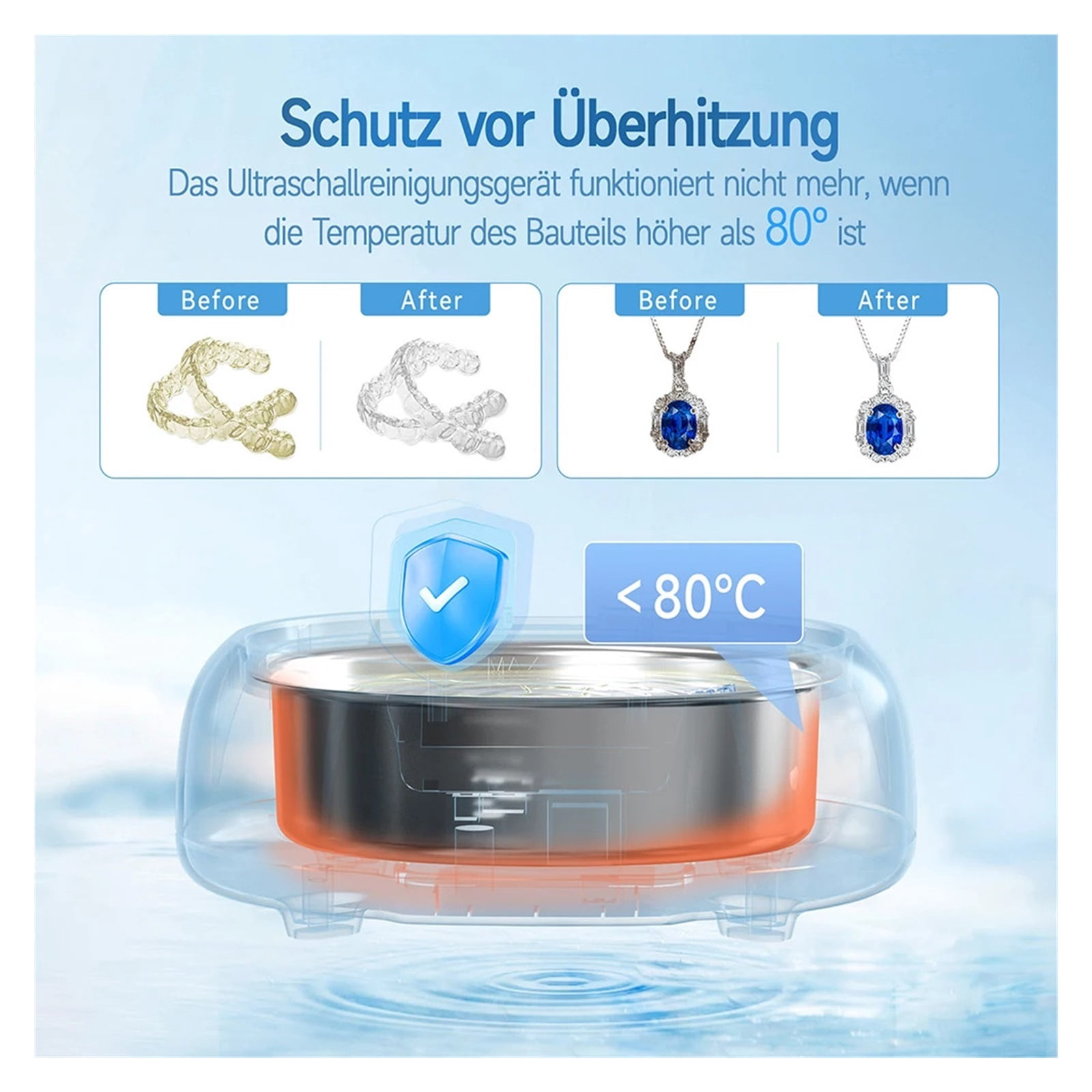 Ultrasonic Cleaner Ultrasound Glasses Jewelry Cleaner Ultrasonic Washing Bath for Household