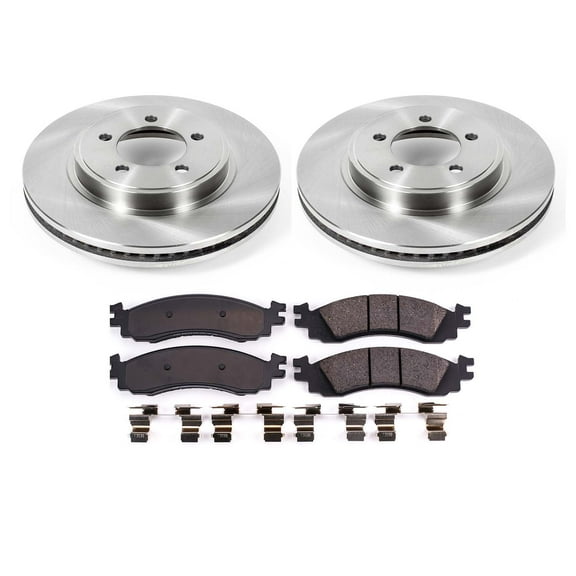 Ultimate Brakes Front Ceramic Brake Pad and Rotor Kit with Hardware WM80192