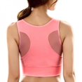 thumbnail image 4 of Zhongxinda Women Breathable Mesh Sexy Bra Shockproof Padded Bras Solid Seamless Fitness Bralette Tops Vest, 4 of 5