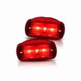 thumbnail image 1 of Kit 2 Piezas Plafón Rectangular 4" - Luz Fija y con Estrobo - EVOLUM - Led para Vehículos Pesados (Rojo), 1 of 6