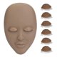 thumbnail image 2 of Lash Mannequin Head Eyelash Mannequin Head Lash Extension Training Practice with 3 Pairs Removable Double Layer Eyelids Coffee Color, 2 of 5