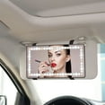 thumbnail image 6 of Car Vanity Mirror With Lights, Rechargeable Car Mirror Visor with 3 Lighting Modes & 60 LEDs Touch Screen Dimmable USB Travel Makeup Mirror for Car Truck SUV Universal Rear View Mirror, 6 of 10