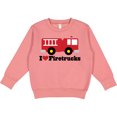 thumbnail image 2 of Inktastic I Heart Firetrucks Toddler Sweatshirt, 2 of 4