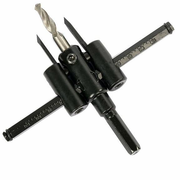 Heavy Duty Circular Cutting Tool, Cuts Variety of Materials, 1/4" Shank