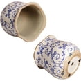 thumbnail image 5 of Ceramic Pots for Plants, Vintage Plant Pot with Drainage Hole, 6.11in. Planter for Indoor Plants, Crackle Glaze Finish Flower Pot, Perfect Tuscan Ceramic Planter for Gardening, Blue Swirls, 5 of 15