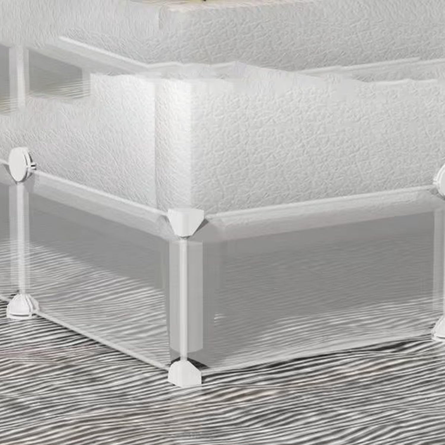 Toy Blocker for Furniture,Easy to Install Waterproof Under Bed Blocker for Pet,Under Bed/Sofa/Cabinet Gap Barrier for Baby & Pet Toys,8" Height x 80" Length,Semi-Transparent