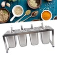 thumbnail image 3 of Box Spice Container Box Rack Polished Mirror Surface Stainless Steel Organizer Stand for Kitchen Supplies, 3 of 7