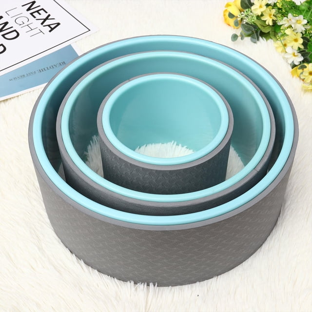 WEUVEB Yoga Prop Wheel for Backbend Support ABS Grey Pilates Ring 1Pcs