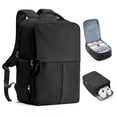thumbnail image 1 of Mochila de viaje Suratio Large Carry On para mujeres y hombres, color negro, 1 of 6