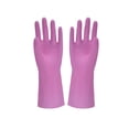 thumbnail image 1 of Guantes de limpieza para lavar platos reutilizables sin látex, forro de algodón, guantes de cocina, 1 of 3