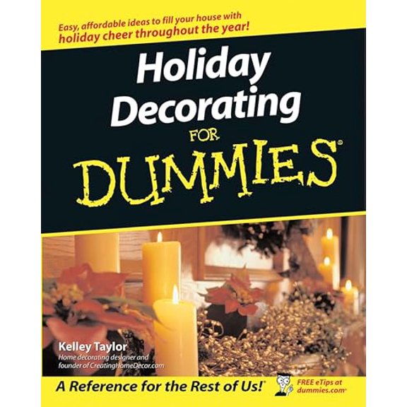 Pre-Owned Holiday Decorating For Dummies, 9780764525704, 0764525700, Paperback,