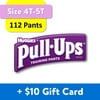 [$10 Savings] Buy 2 Pull-Ups Girls Learning Designs Training Pants, Size 4T-5T, 56 Pants with Free $10 Gift Card