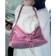 thumbnail image 3 of Kukuzhu Chic Bow Tote Bag Satin Drawstring Shoulder Bag Retro Classic Clutch Hobo Handbag for Women, 3 of 7