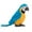 Blue, variant on Realistic Stuffed Parrot Plush Toy - Soft Blue Bird Plushie, Lifelike Fake Parrot Ornament for Home Decor Car Interior, Cuddly Comfort Animal for All Ages