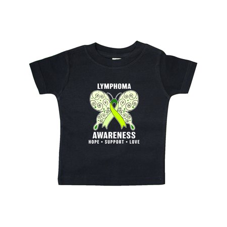 

Inktastic Lymphoma Awareness Hope Support and Love Gift Baby Boy or Baby Girl T-Shirt