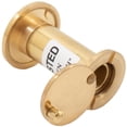 thumbnail image 2 of UL-Rated Door Viewer with Cover, 180 Degrees, 9/16" Bore Hole, Adjusts from 1-3/8" to 2-1/8", Polished Brass by Stone Harbor Hardware, 2 of 2
