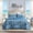 05 - Summer Botanical, variant on Summer Quilt King Size - Lightweight Floral Comforter King Size, Blue and White Bedspread Quilted Bedding, Reversible Soft Microfiber Coverlet for All Seasons (106"x96")