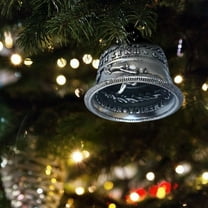 Hxlamzoo Morgan Silver Dollar Bell Wind Chime - Handmade Real Silver Collectible Coin for Home & Decor, Unique Gift Idea in Decorative Box (5*3.5CM)