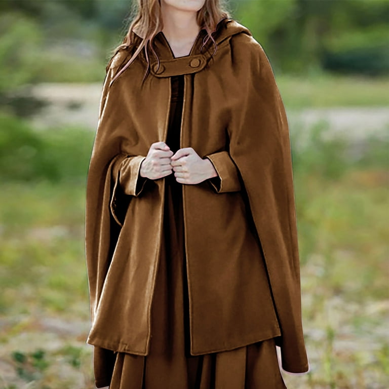 Women's Poncho Cape with Pockets, Hooded Cloak for Women Women's Poncho Cape with Pockets, Hooded Cloak for Women