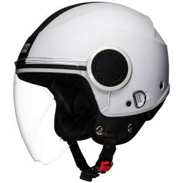 Stylish Studds Open Face Helmet White w/ Strip El Salvador Ubuy