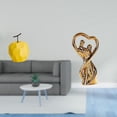 thumbnail image 2 of Escultura De Fruta De Pareja De Porcelana, Adorno Coleccionable, Estatua De Mesa, Decoración Geométrica Para Festivales, Oficinas, Aniversarios, Regalos Para Amantes Y Familias., 2 of 8