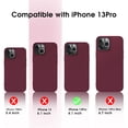 thumbnail image 4 of X-level iPhone 13 Pro Max Case Ultra-Thin Slim Fit [Guardian Series] Phone Cases Soft Flexible TPU Matte Finish Coating Light Protective Back Cover for iPhone 13 Pro Max - Winered, 4 of 7