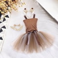 thumbnail image 4 of Bebé Niño Niña Elegante Vestido de Traje Ropa de L Hugo vestido de tutú de niñas, 4 of 10