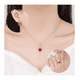 thumbnail image 3 of Collar con Colgante Corazón y Circonia en Caja de Rosas Belug Rojo, 3 of 5