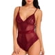 thumbnail image 2 of Lencería sexy de encaje para mujer, ropa interior con perspectiva, ropa de dormir, rojo vino, XL Speravity XX000096-08, 2 of 7