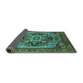 thumbnail image 2 of Ahgly Company Indoor Rectangle Oriental Turquoise Blue Industrial Area Rugs, 3' x 5', 2 of 4