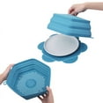 thumbnail image 3 of Microwave Food Cover Vented Silicone Dish Plate Lid Microwave Plate Covers Heat Splatter Guard, 3 of 6