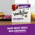 Vanity Fair Extra Absorbent Disposable Paper Napkins, White, 80 Count