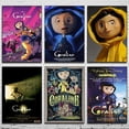 thumbnail image 2 of Póster clásico de película de anime Coraline, póster de película de anime de dibujos animados, impresión en lienzo, pintura decorativa de arte de la pared para decoración de la habitación del hogar, 2 of 5