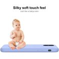 thumbnail image 4 of iPhone Xs Max Case with Screen Protector,Soft Liquid Silicone Gel Rubber Bumper Cover,Slim Fit Shockproof Protective Phone Case for iPhone Xs Max Light Blue, 4 of 8