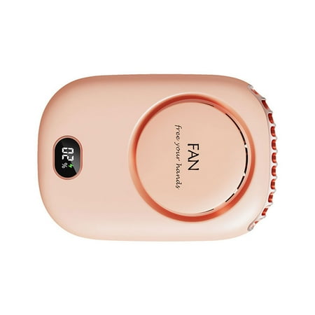 

Gole Trade Neck Fan Mini Portable Bladeless Fan Rechargeable Leafless Hanging Fans Air Pink 1 Pc