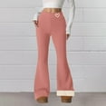 thumbnail image 2 of Outfmvch Fleece Lined Leggings Women Thick Winter Leggings for Women Thermal Flare Leggings for Women Cargo Sweatpants Cargo Pants Women Barrel Pants Women Jumpsuit for Women Pink Xl, 2 of 9