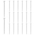 thumbnail image 1 of Uxcell 20-Pack Pasadores de Cotter, M1.5x30 Sujetadores de Resorte de Acero Inoxidable Pasador de Enganche para Bloqueo de Remolque/Abrazaderas, Clips R [Plateado], 1 of 7
