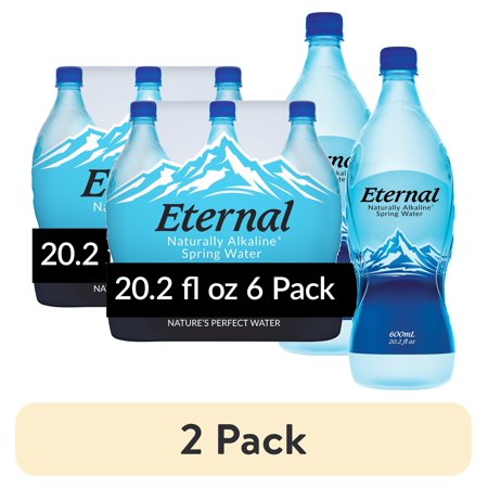 (2 pack) Eternal Naturally Alkaline Spring Water 600ml 6 Pack