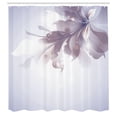 thumbnail image 2 of Ambesonne Abstract Shower Curtain, Gradient Toned Flowers Art, 69"Wx75"L, Lavender Blue, 2 of 4