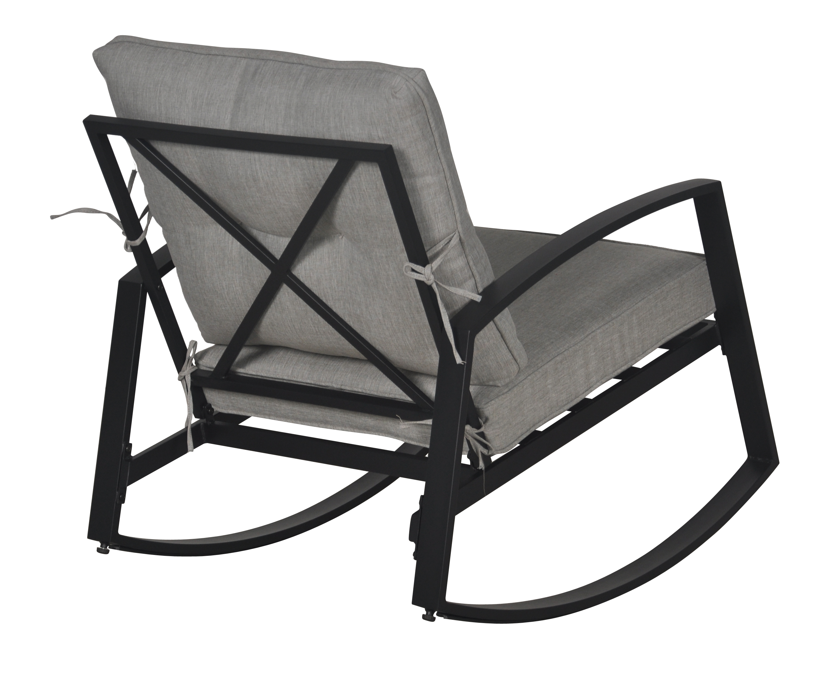 Mainstays Asher Springs 2-Piece Outdoor Furniture Patio Rocker Set -Grey - image 5 of 8