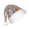 thumbnail image 2 of Fuzoiu Vintage Blue Fox Family A Print Santa Hat Christmas Hat for Adults,Santa Hats with Pompom, Unisex Xmas Holiday Hat for Christmas New Year Festive Party Supplies, 2 of 6