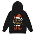 thumbnail image 7 of Staki Kids Ugly Christmas Sweatshirt Funny Hoodie Pullover With Pockets Christmas Santa Hoodies for Girls(Black,7-8 Years), 7 of 7
