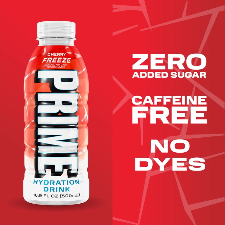 PRIME, Sports Drink, Cherry Freeze, 16.9 fl oz, 12 Pack Bottles