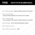 thumbnail image 3 of Max Advanced Brakes - Brake Kit for 2015 2016 2017 2018 2019-2022 Ford Edge Lincoln Nautilus w/13.58" Front Rotor Front Replacement Drilled Slotted Black Coated Disc Brake Rotors & Ceramic Brake Pads, 3 of 10
